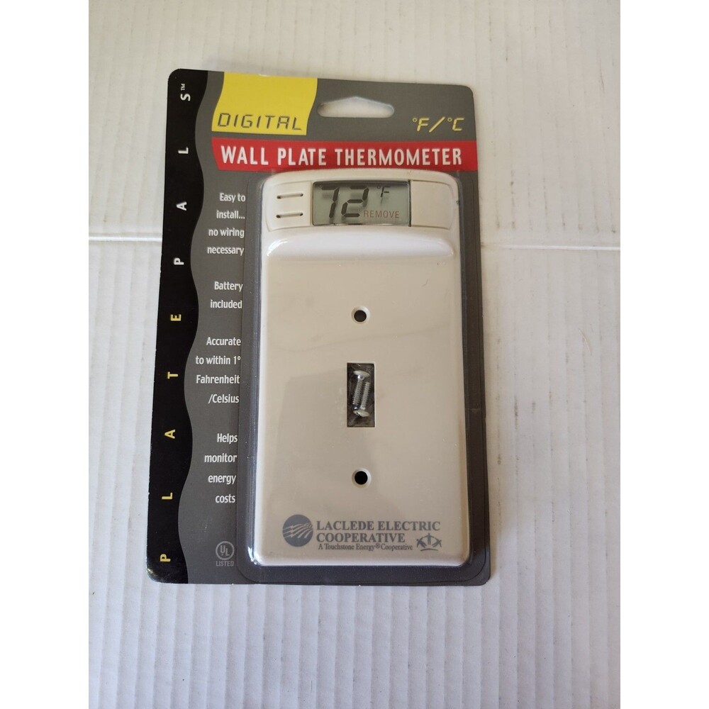 Digital Wall Plate Thermometer Switch Cover NEW